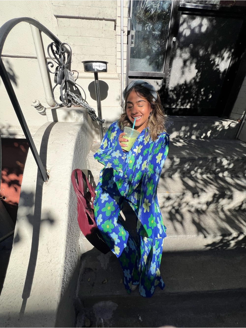Floral Wide-Leg Matching Set